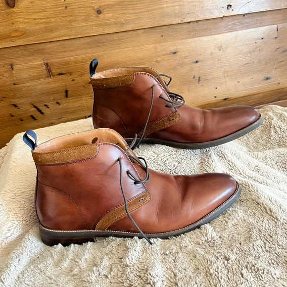 Florsheim Men's Brown Leather Lace-Up Shoes - Picture 3 of 14